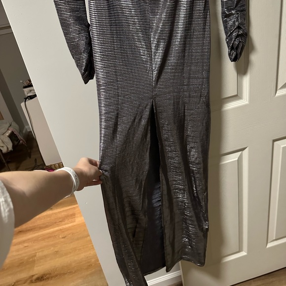 Free People Mila Metallic Maxi Dress NWT - Picture 6 of 6